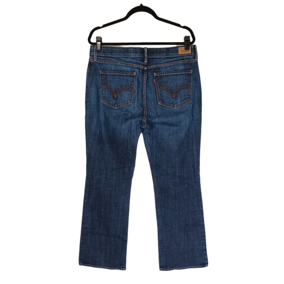 LEVI'S Perfect Waist Bootcut 525 Blue Jeans 14 - Picture 3 of 7